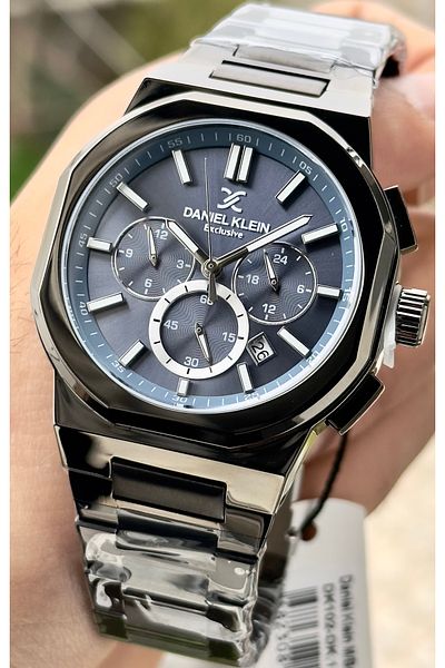 Daniel Klein Premium Men's Wristwatch 3 Atm Waterproof Stainless Steel Band