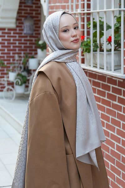 Hint İpek Silky Janjan Jacquard Shawl