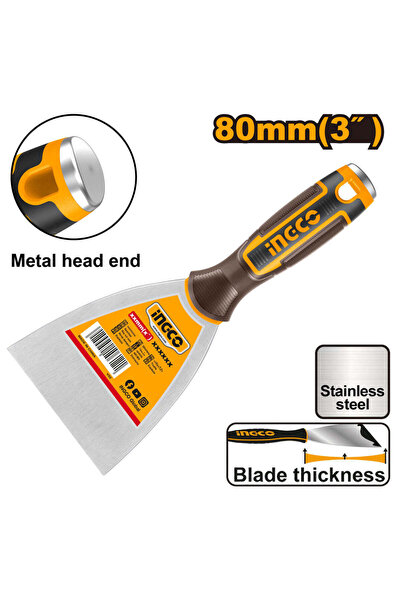 Ingco ENDÜSTRİYEL MACUN ISPATULASI 80 MM