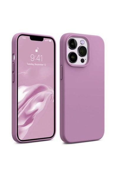 Generic Silicone Case Cover Compatible with iPhone 13 pro max , Ultra Slim Fit with Full Body Protection