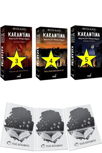 İndigo Kitap Karantina 3-4-5 Kitap 3lü Set + Hediyeli