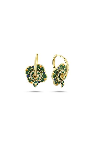 CHARMLUCKY Steel Charm Hoop Earring