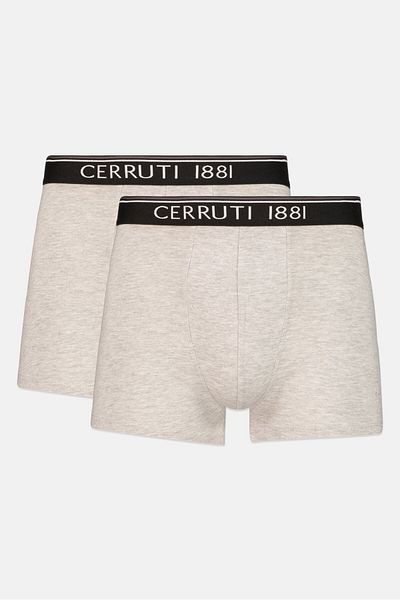 Cerruti 1881 Men 2 Pieces Brand Logo Trunks, Grey