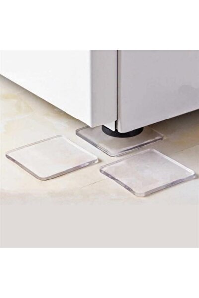 Store DumlEs® 4 Adet Silikon Şeffaf Koltuk Mobilya Masa Beyaz Eşya Yazıcı Koruyucu Kaydırmaz Dayanıklı Pe