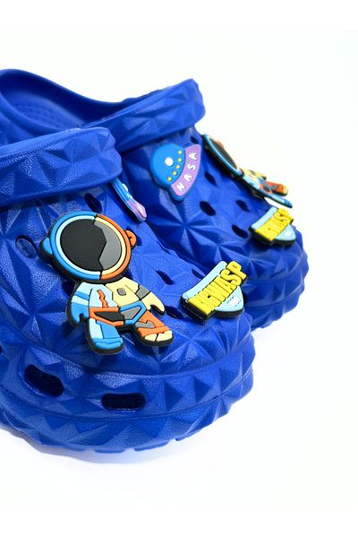 ZSHOES Papuci/Sandale pentru copii unisex cu model piramidal cu talpă anti-alunecare