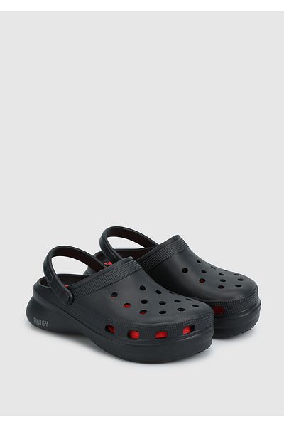 Twigy Black Women's Beach Slippers
