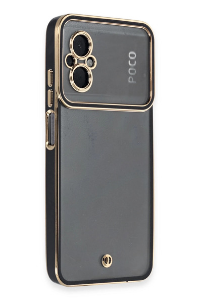 NewFace Xiaomi Poco M5 Case Liva Lens Silicone - Black 1490132709