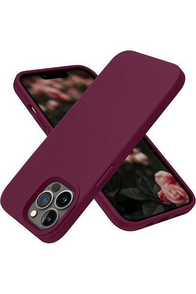 Generic Silicone Case Cover Compatible with iPhone 13 pro max , Ultra Slim Fit with Full Body Protection