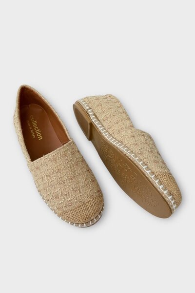 Liger Women's Daily Espadrille Ballerina Shoes Cream