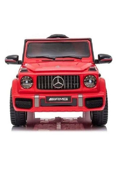 Star Kids Kids Mercedes G-Class AMG Ride-On Car with Remote Control, Dual Motors, Battery 12V, and Red Color