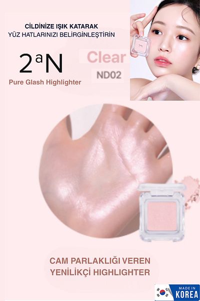2aN Innovative Powder Highlighter for Glassy Radiance (Illuminator)
