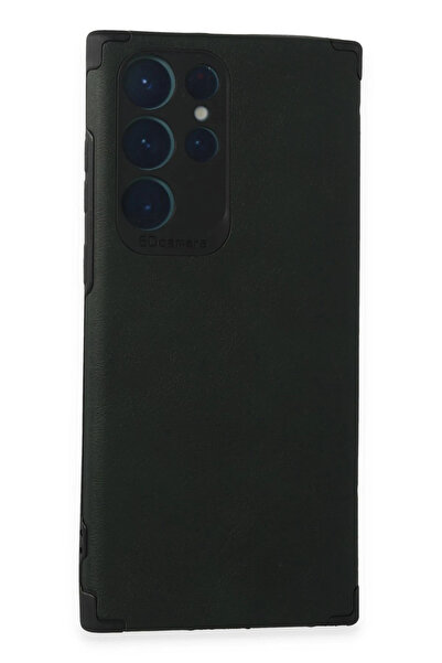 NewFace حافظة سامسونج جالاكسي S22 الترا حلقة جلدية سيليكون - أخضر SPTGL