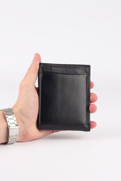 GÜMÜŞ Genuine Merino Leather Men's Wallet Horizontal, Thin and Convenient Design