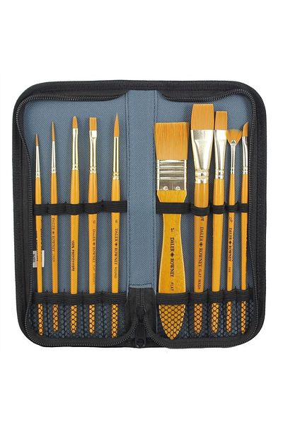Daler Rowney Комплект четки от 10 части с чанта