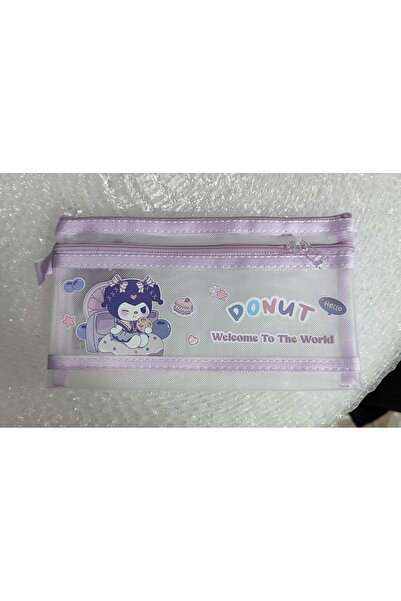 ada çanta kırtasiye Geantă transparentă din plasă pentru creion cu figurină K...