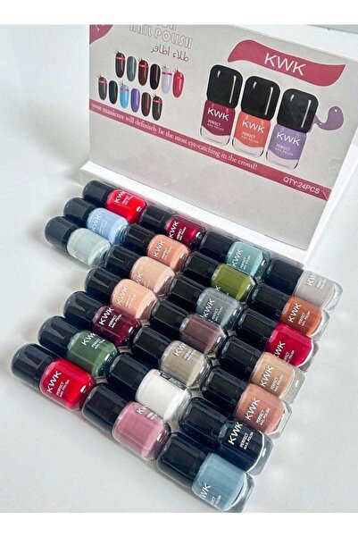 KWK مجموعة طلاء أظافر بألوان فريدة، 24 لونًا
