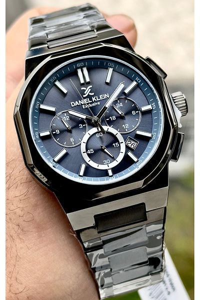 Daniel Klein Premium Men's Wristwatch 3 Atm Waterproof Stainless Steel Band