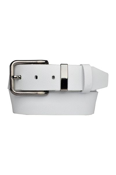 GoDeri Piele autentică 100%, nichel negru Cataramă pentru costum 4 cm Curea albă damă; Blugi, centura sport=an-nichel.set76