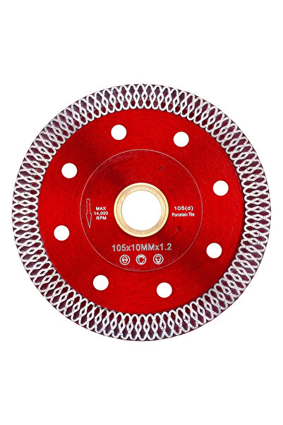 pazariz Granit Seramik Kesme Diski Mermer Kesme Diski Spral Ucu 115 MM Kırmızı Hassas Turbo Kesici