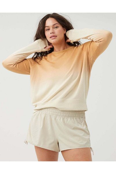 AMERICAN EAGLE OFFLINE By Aerie Free Spirit Terry Crewneck Sweatshirt