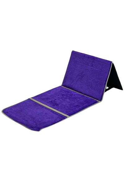 PixelsFurniture Pixel Furniture Foldable Prayer Rug with Backrest and Carrying Pocket