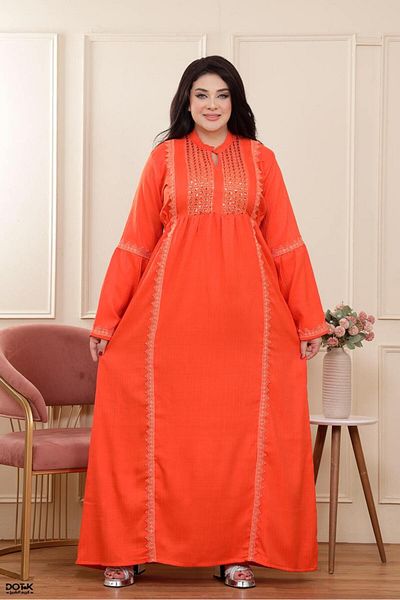 Generies Linen abaya made of light and comfortable linen material with an elegant and modern design, ideal for everyday use