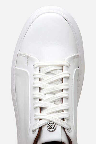 Yaya by Hotiç Men's Leather White Light Sole Sports Shoes