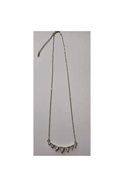 Srctech Zirkon Taşlı 7 Kalpli Çelik Kolye Sevgiliye Ve Özel Günlere Hediye, Hediye Kutulu