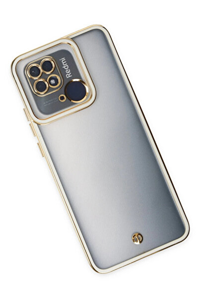 NewFace Xiaomi Redmi 10C Case Liva Lens Silicone - White Sptgl