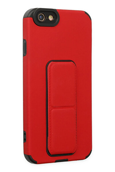 NewFace iPhone 6 Case Mega Stand Silicone - Red 1492945709