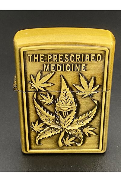 Ersoy Özel Seri Altın Sarısı Metalik Kabartmalı Benzinli Çakmak