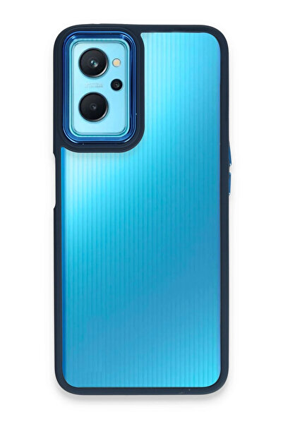 cepmoda Realme 9i 4G | DORA Kamera Çıkıntılı Şeffaf Yanları Renkli Telefon Kı...