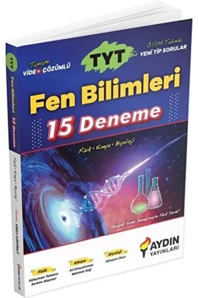 Aydın Yayınları TYT Fen Bilimleri 15 Deneme