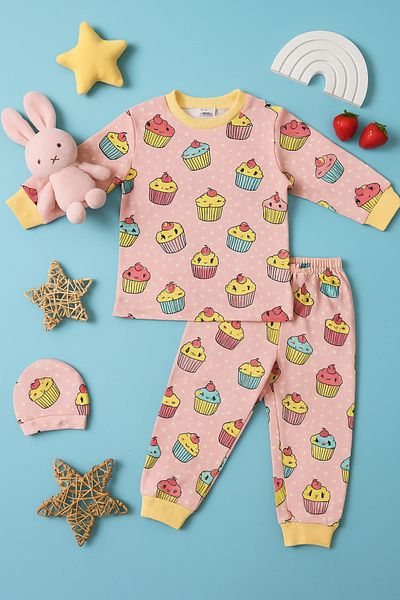 Katia&Bony Set de pijamale cu modele pentru fetiță