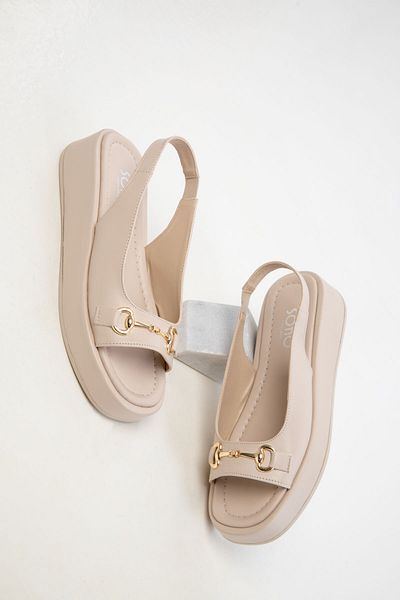 SOHO Beige Damensandalen 20589