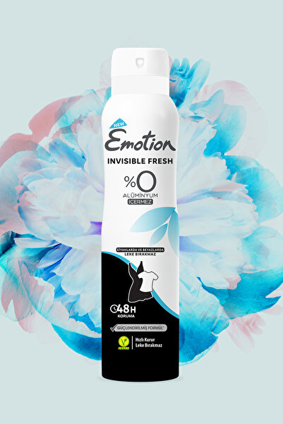 Emotion Invisible Fresh Black & White Kadın Deodorant 6x150ml Vegan, Leke Bırakmaz