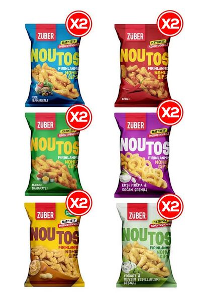 Züber 55Gr Noutos 12 Mixed Pack