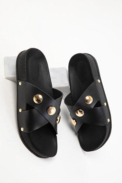 SOHO Papuci negri pentru femei 20587