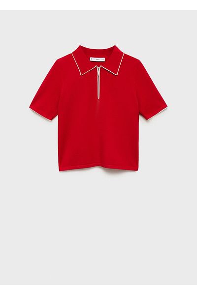 MANGO Sweater piped