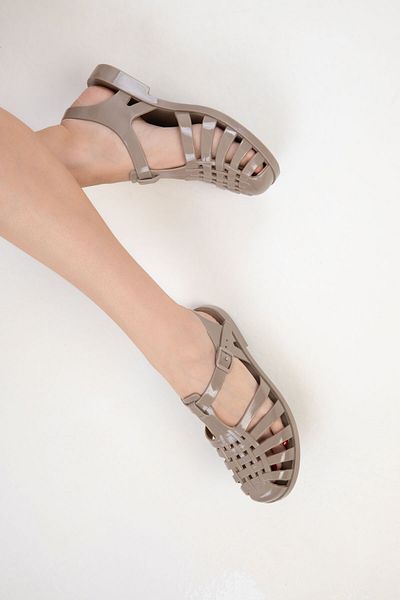 SOHO Nerzfarbene Damensandalen 20547