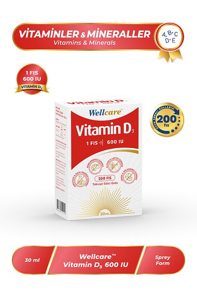 Wellcare Vitamin D3 600 Iu - 30 ml