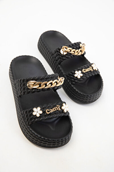 SOHO Černé dětské pantofle 20576