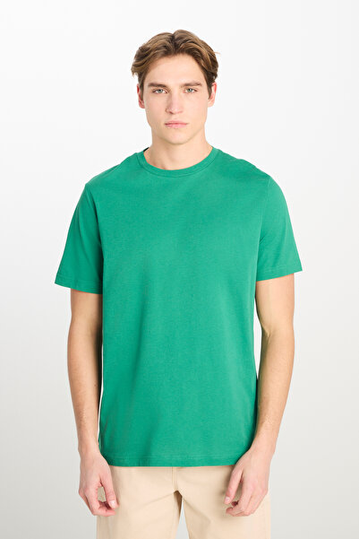 Lee Regular Fit Rahat Kesim %100 Pamuk Kısa Kollu Crew Neck Tişört