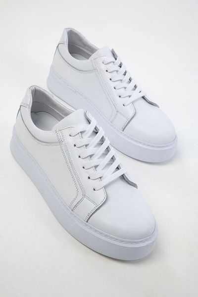 SOHO Weißer Herren-Sneaker aus echtem Leder 20104