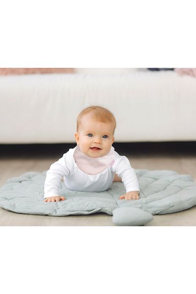 Babyjem Růžová novorozenecká šátková zástěra Nessiworld 515 Model