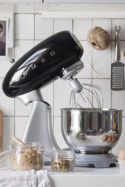 SMEG 50's Style Retro Siyah Stand Mikser Smf02bleu