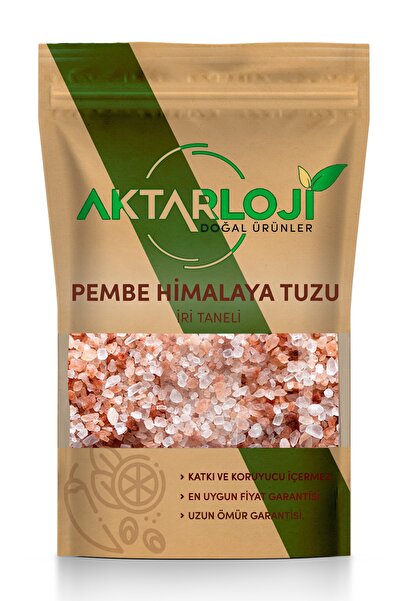 aktarloji 1 Kg Pembe Himalaya Tuzu Iri Taneli Granül