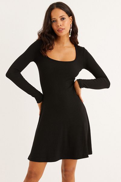 Cool & Sexy Rochie neagră pentru femei cu decolteu în formă de U Camisole EY1308
