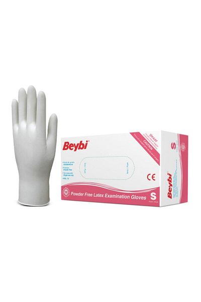 Beybi Powder Free Latex Gloves Small 20 Boxes 1 Box