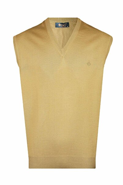 CO CewO Tricot Rahat Kalıp Camel Yünlü Süveter